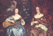 Sir Peter Lely Two ladies from the Lake family, Sweden oil painting artist